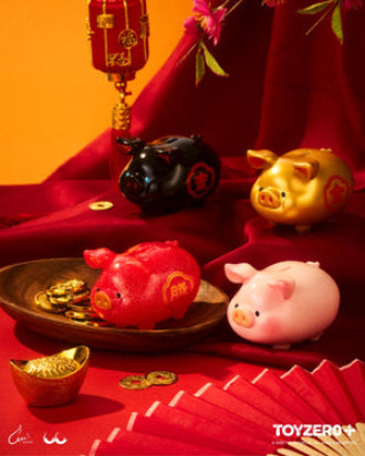 Original ToyZeroPlus Lulu The Piggy - Lucky Fortune Piggy Series Blind Box 罐头猪lulu解答之猪盲盒招财桌面摆件女生新年礼物