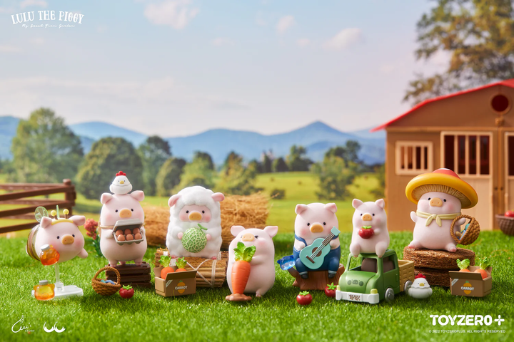 Original TOYZERO+ LuLu The Piggy Farm Garden Blind Box 露露罐头猪LuLu农场系列盲盒可爱手办周边心意礼物指定款桌面摆件