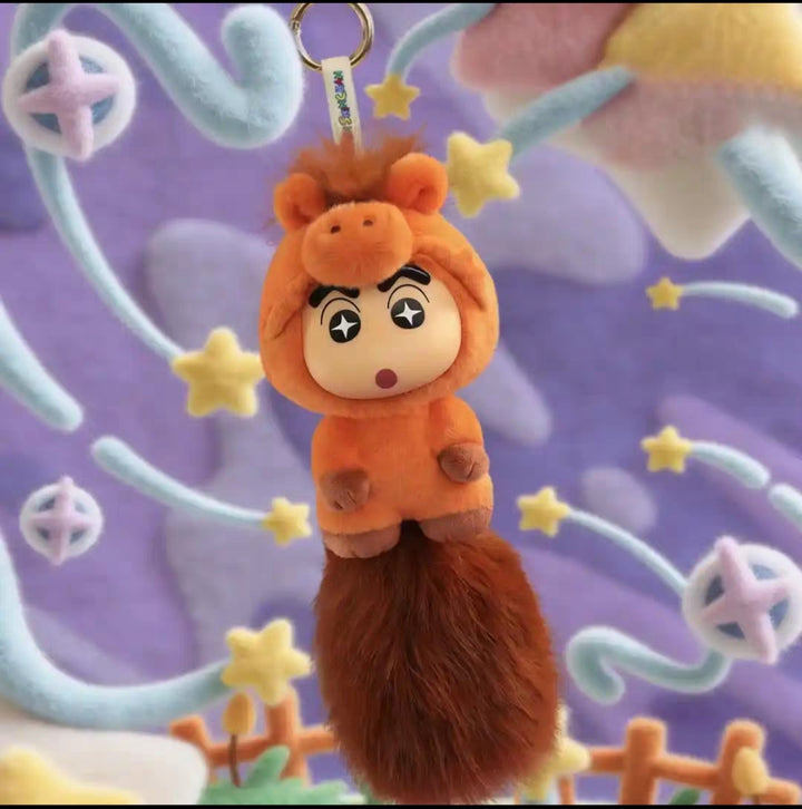 Original 52toys Crayon Shin-Chan Big Tails Vol.2 Vinyl Face Plush Toy Series Blind Box正品52TOYS蜡笔小新盲盒大尾巴二代毛绒搪胶挂件潮玩手办女生礼物