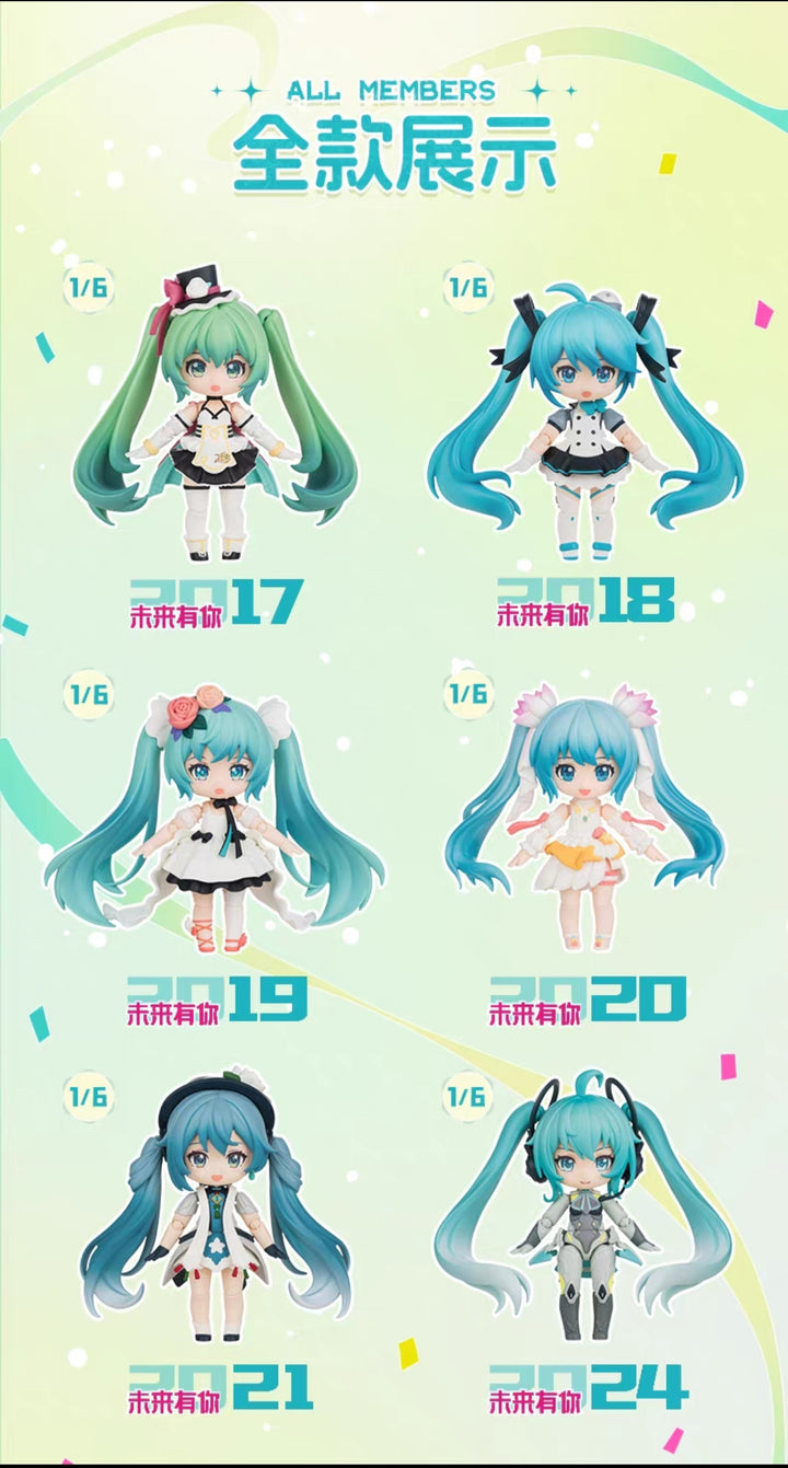 Blokees Building Blocks Encounters Q Hatsune Miku Future With You Collectible Figures and Toys布鲁可积木人绮遇记Q初音未来 未来有你收藏手办玩具