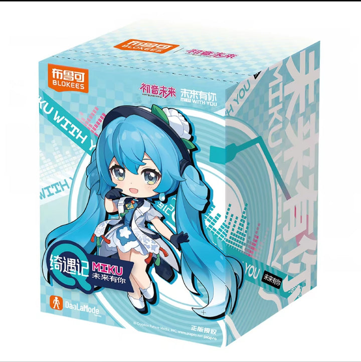 Blokees Building Blocks Encounters Q Hatsune Miku Future With You Collectible Figures and Toys布鲁可积木人绮遇记Q初音未来 未来有你收藏手办玩具