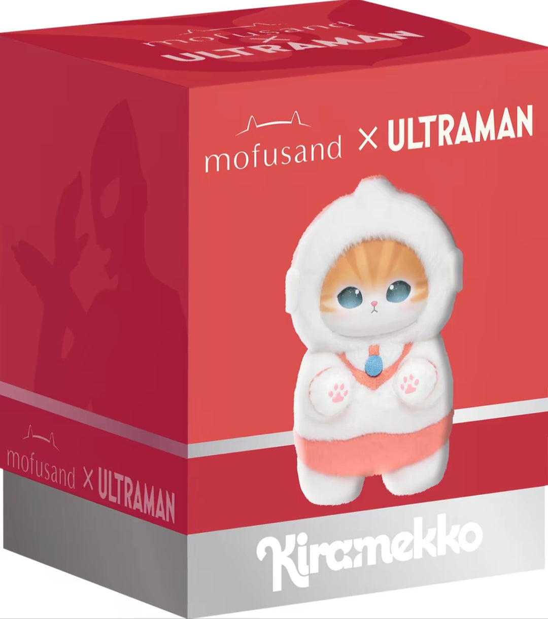 Ultraman x mofusand Cat Sandy Collaboration Kiramekko Series Plush Keychain【圆谷】奥特曼 x mofusand猫福珊迪联名Kiramekko系列毛绒挂件