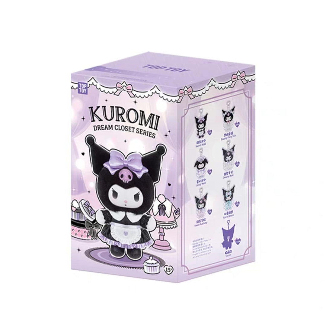 TOPTOY Kuromi Dream Closet Series Blind Box Cute Trendy Plush Toy Keychain Gift 正版TOPTOY酷洛米梦想衣橱系列盲盒可爱潮玩毛绒玩偶挂件女生礼物