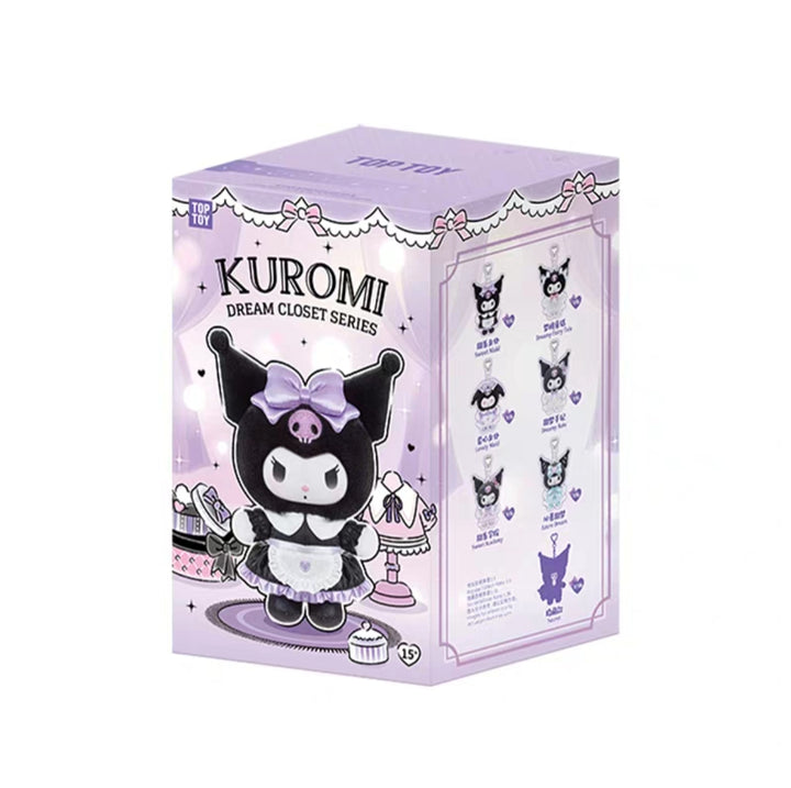 TOPTOY Kuromi Dream Closet Series Blind Box Cute Trendy Plush Toy Keychain Gift 正版TOPTOY酷洛米梦想衣橱系列盲盒可爱潮玩毛绒玩偶挂件女生礼物