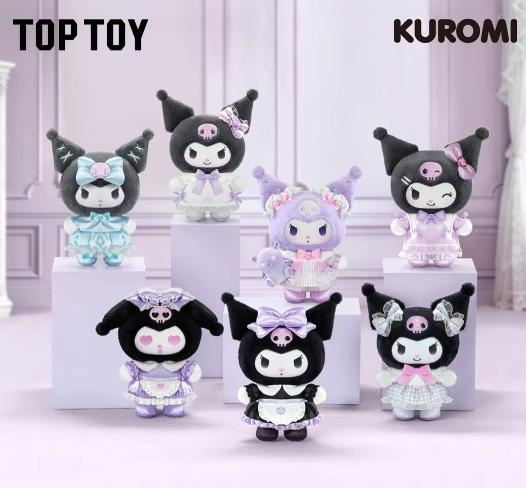 TOPTOY Kuromi Dream Closet Series Blind Box Cute Trendy Plush Toy Keychain Gift 正版TOPTOY酷洛米梦想衣橱系列盲盒可爱潮玩毛绒玩偶挂件女生礼物