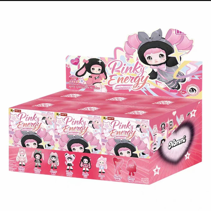 TOPTOY Nommi Pink Energy Vinyl Plush Blind Box Doll Gift for Women TOPTOY糯米儿粉色能量搪胶毛绒盲盒玩偶公仔赵露思同款周边礼物女