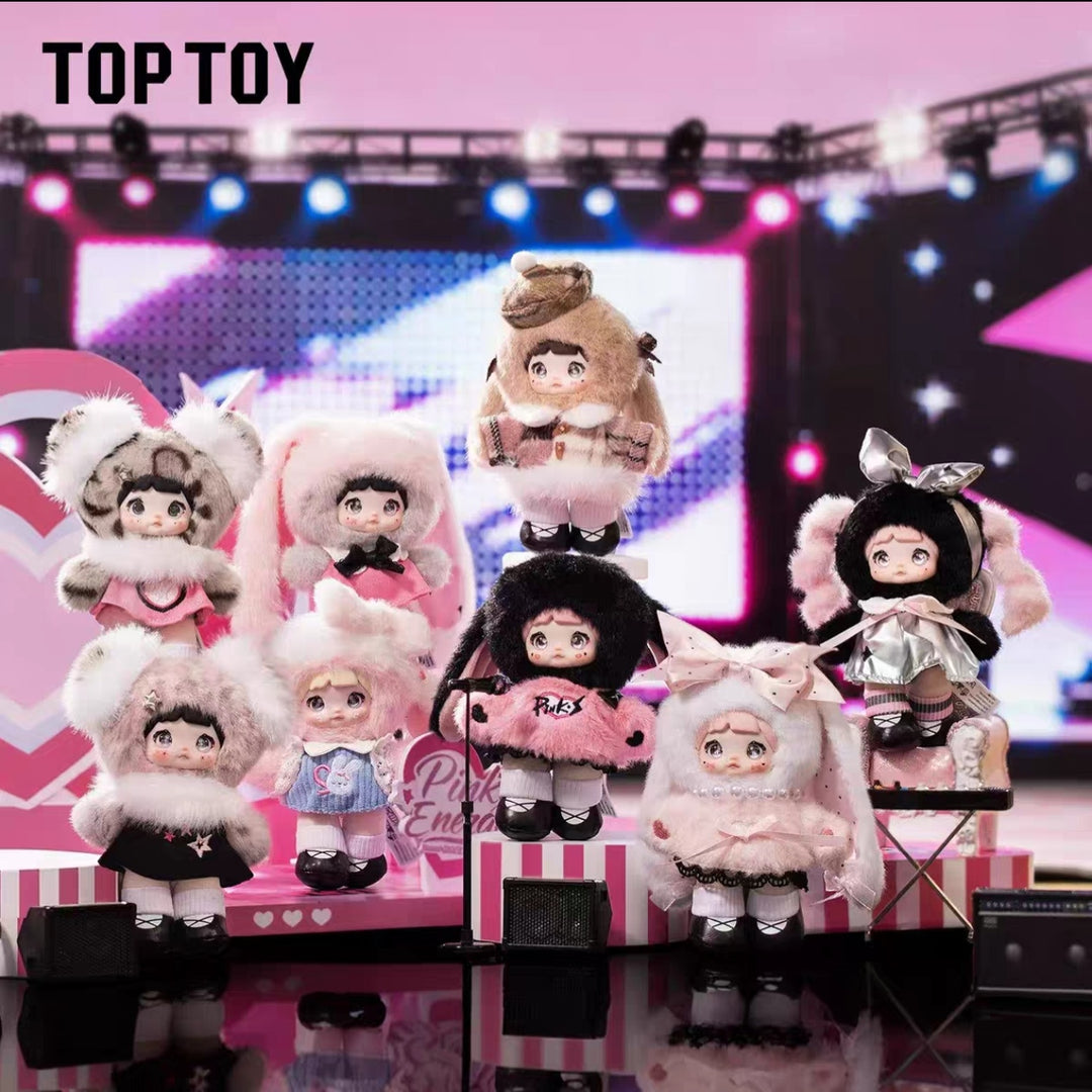 TOPTOY Nommi Pink Energy Vinyl Plush Blind Box Doll Gift for Women TOPTOY糯米儿粉色能量搪胶毛绒盲盒玩偶公仔赵露思同款周边礼物女