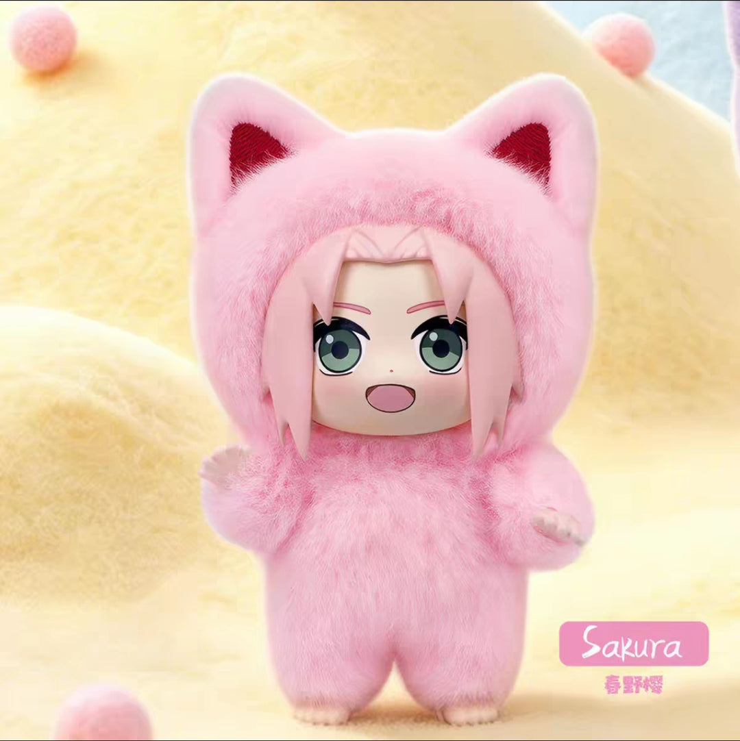 EAKI Naruto Cat Paradise Series V3 Blind Box Vinyl Figure Toy Gift Set EAKI亿奇火影忍者猫猫乐园系列第三弹盲盒搪胶手办潮玩礼