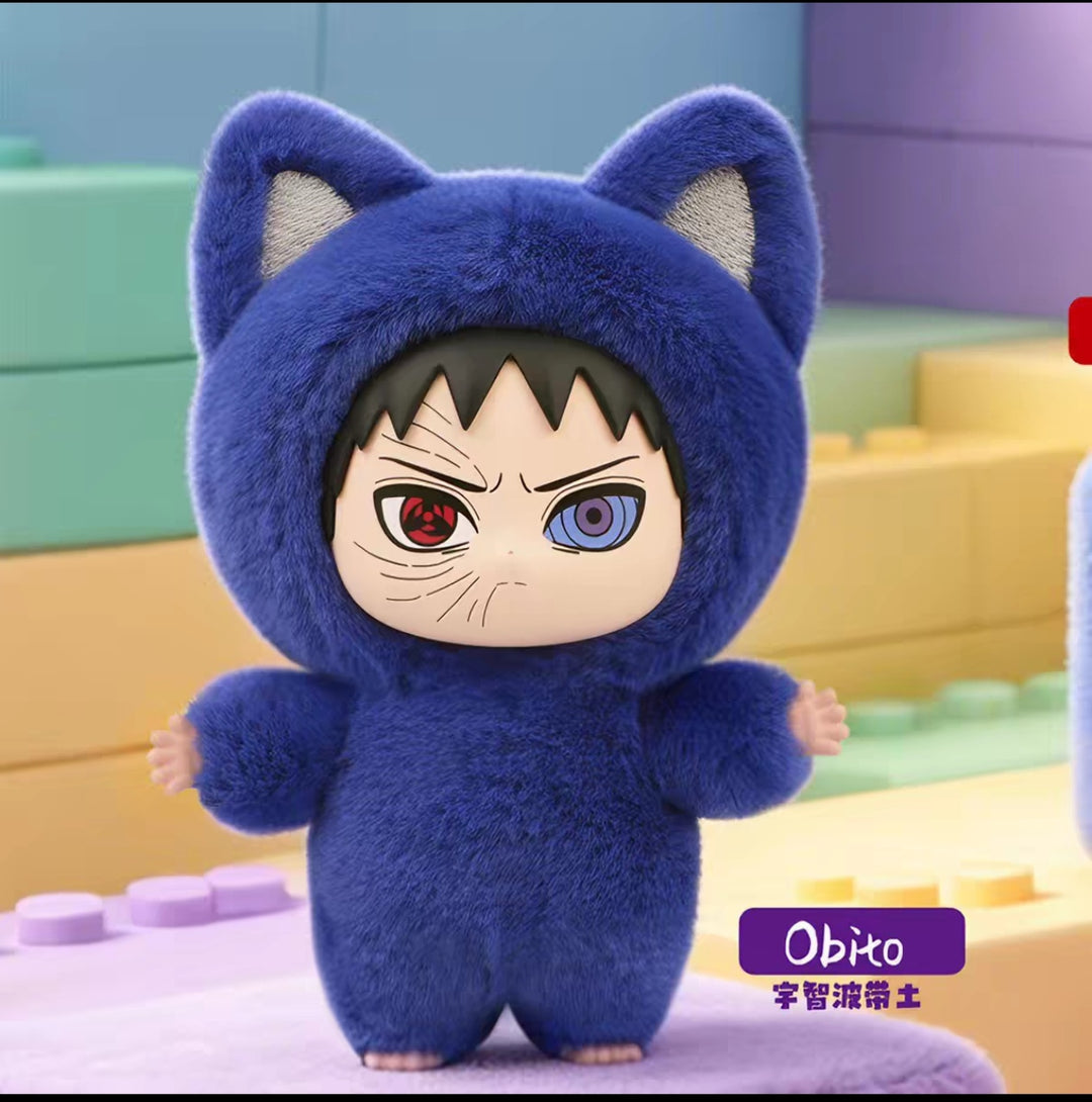 EAKI Naruto Cat Paradise Series V3 Blind Box Vinyl Figure Toy Gift Set EAKI亿奇火影忍者猫猫乐园系列第三弹盲盒搪胶手办潮玩礼