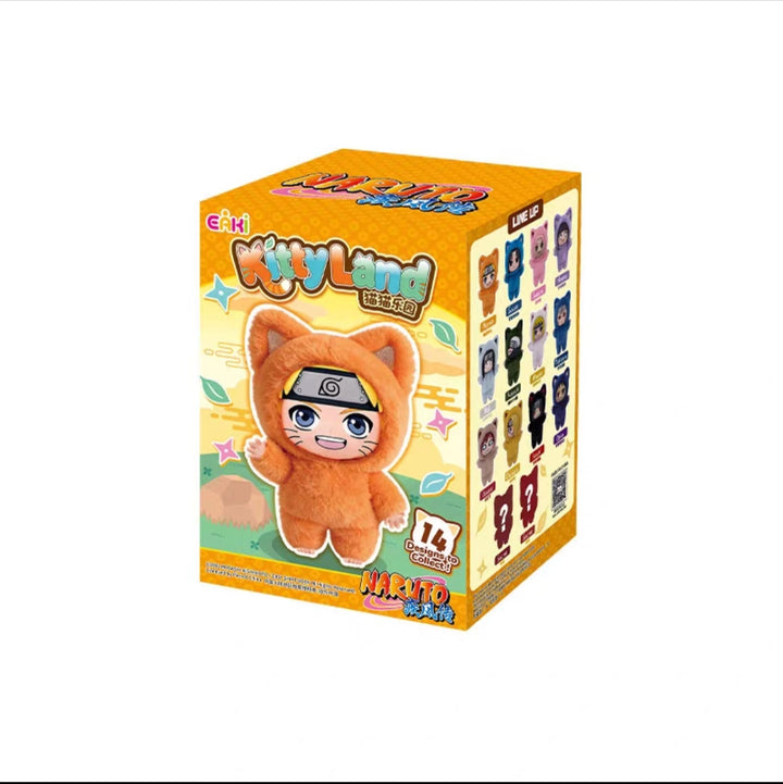 EAKI Naruto Cat Paradise Series V3 Blind Box Vinyl Figure Toy Gift Set EAKI亿奇火影忍者猫猫乐园系列第三弹盲盒搪胶手办潮玩礼