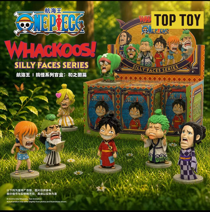 TOPTOY One Piece Funny Series Blind Box Wano Country Chapter One Piece Figurine 正版TOPTOY航海王搞怪系列盲盒和之国篇海贼王公仔摆件生日礼物