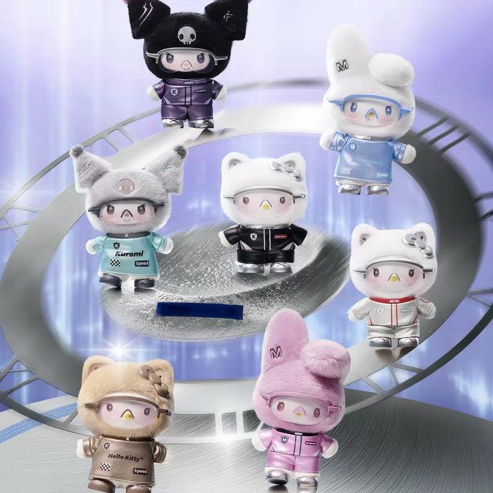Sanrio Cyber Era Series Trendy Toy Vinyl Plush Blind Box Keychain Gift 三丽鸥赛博纪元系列潮玩搪胶毛绒盲盒挂件礼物
