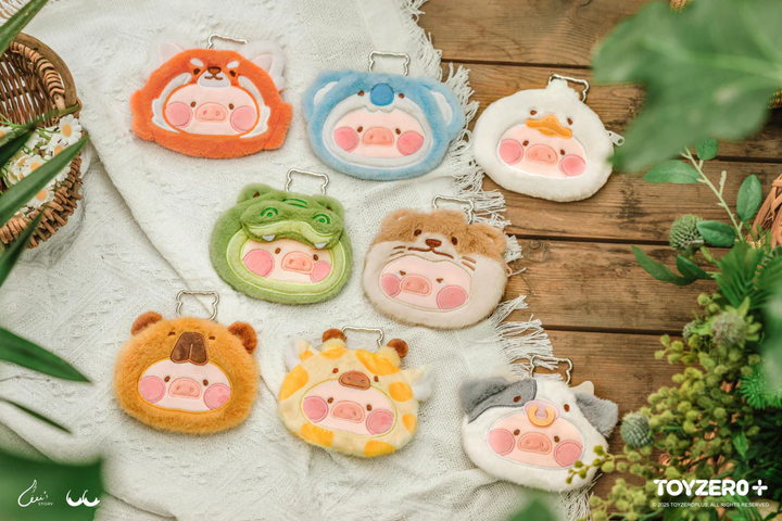 Original TOYZERO+ LuLu the Piggy Animal Party - Plush Pouch Blind Box 罐头猪LULU动物派对毛绒随身包盲盒可爱挂件潮玩礼物