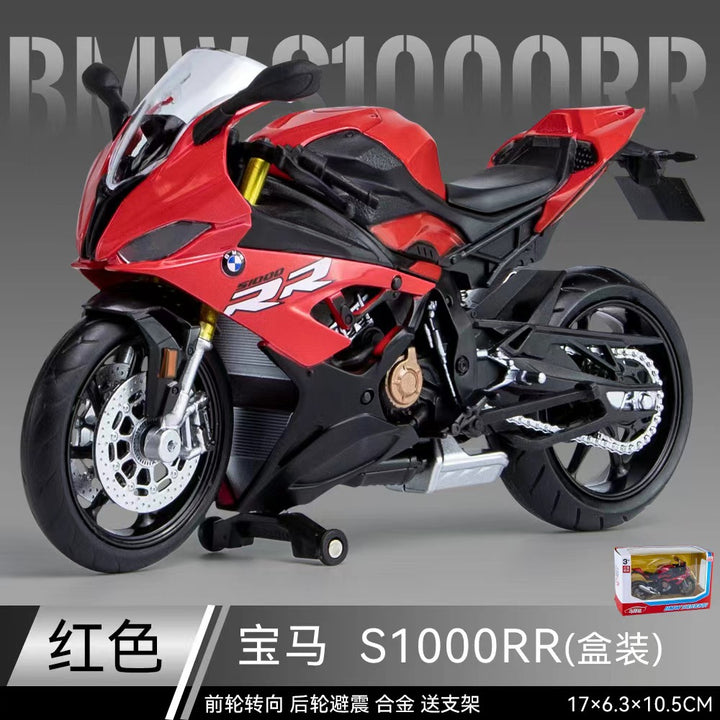 Licensed 1:12 Motorcycle Model Diecast – BMW S1000RR, Kawasaki ZX-6R, Yamaha YZF-R1, Honda CBR1000RR-R