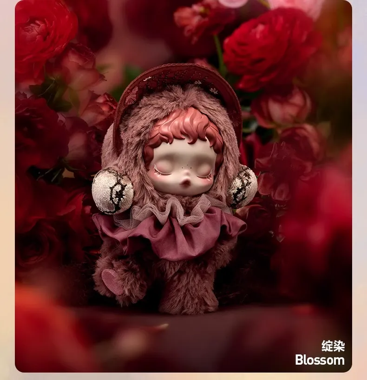 Original POPMART SKULLPANDA V2 L'impressionnisme Series Plush Pendant Blind Box SKULLPANDA光织园系列毛绒盲盒冬日乐章二代礼物