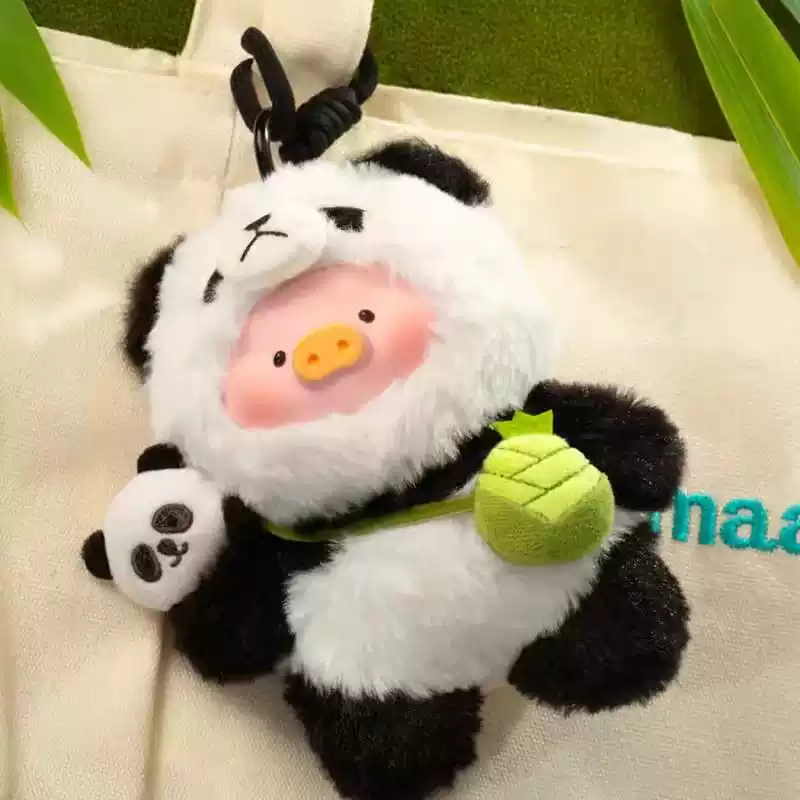 Original TOYZERO+ Canned Lulu piggy panda plush soft vinyl doll pendant, lovely toy figure gift for women