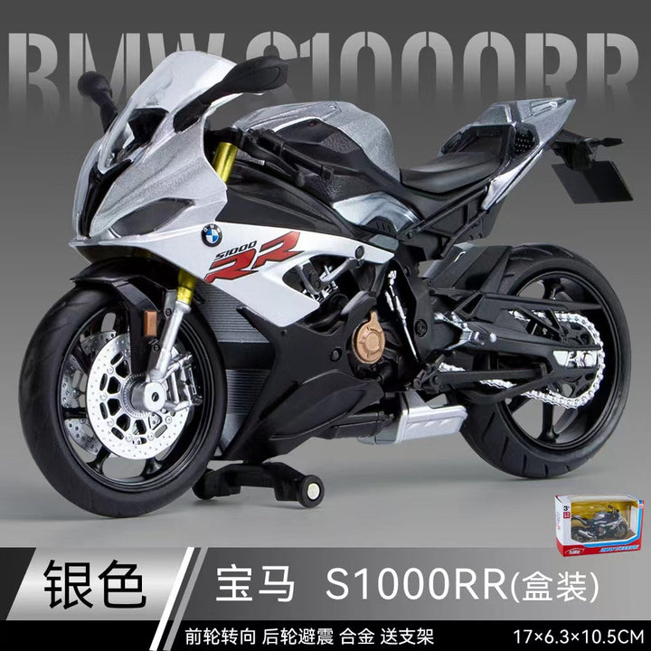 Licensed 1:12 Motorcycle Model Diecast – BMW S1000RR, Kawasaki ZX-6R, Yamaha YZF-R1, Honda CBR1000RR-R