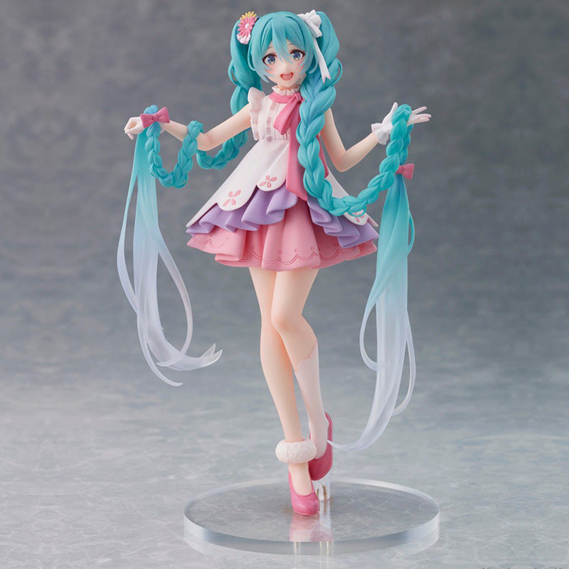 hatsune miku pink dress Sakura Miku AMP+ Figure (Sakura Dress Ver.)