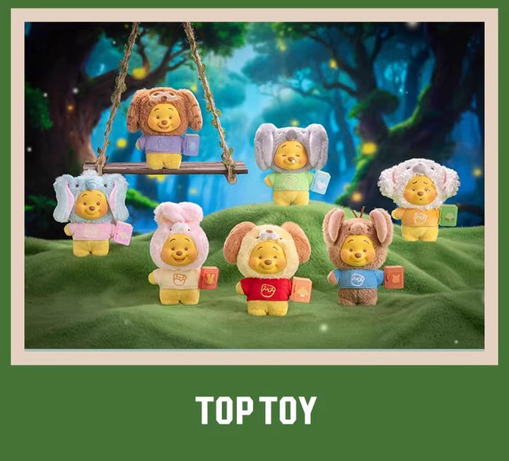 TOPTOY Disney Winnie the Pooh Storybook Series  Soft Vinyl Plush Bag