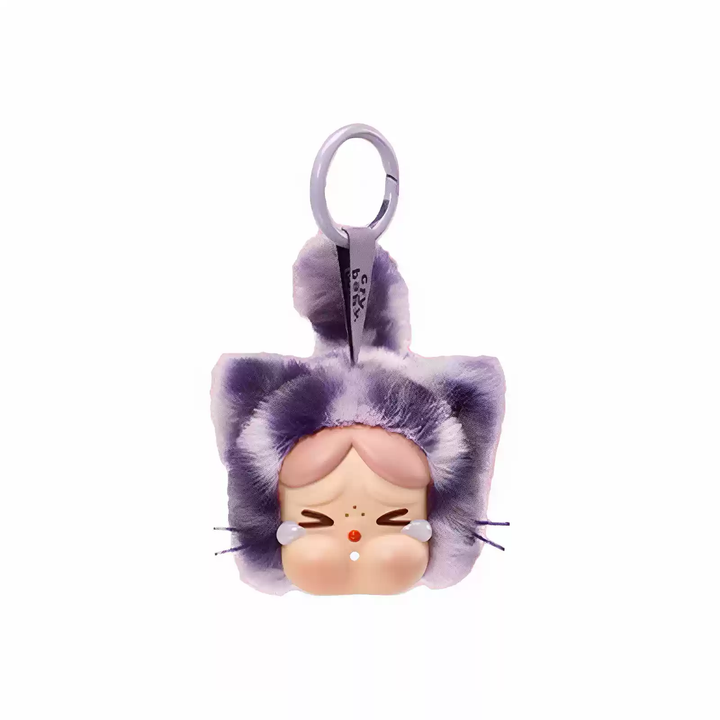 Original POPMART CRYBABY Wild but Cutie Series Vinyl Plush Pendant Blind Box CRYBABY哭娃豹豹猫猫系列搪胶毛绒挂件盲盒
