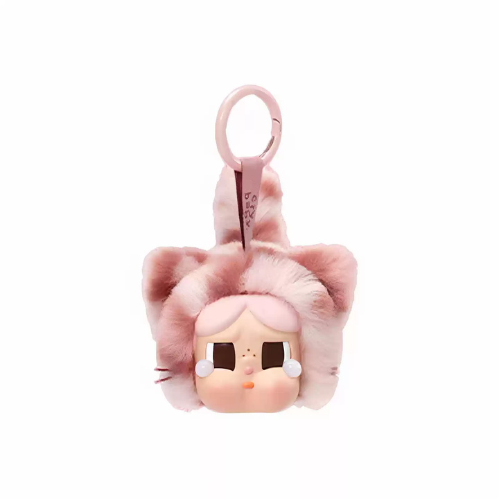 Original POPMART CRYBABY Wild but Cutie Series Vinyl Plush Pendant Blind Box CRYBABY哭娃豹豹猫猫系列搪胶毛绒挂件盲盒