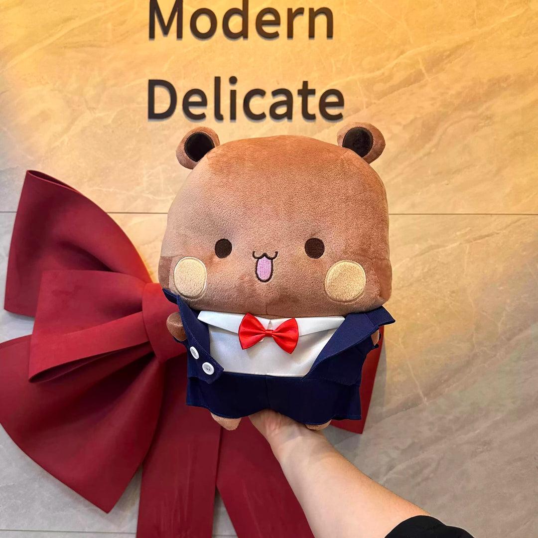 Yier & Bubu Wedding Gown Edition Plushie Panda Emoticon Anime Throw Pillow Ornament 一二布布婚纱礼服版玩偶熊猫表情包
