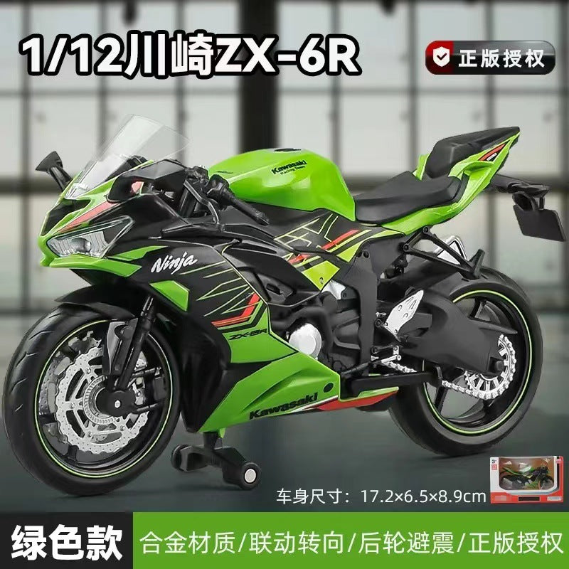 Licensed 1:12 Motorcycle Model Diecast – BMW S1000RR, Kawasaki ZX-6R, Yamaha YZF-R1, Honda CBR1000RR-R