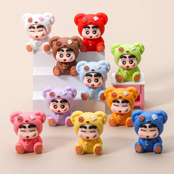 Original Crayon Shin-Chan DIY Ornaments  手感漆补丁熊蜡笔小新 创意DIY摆件树脂小摆件