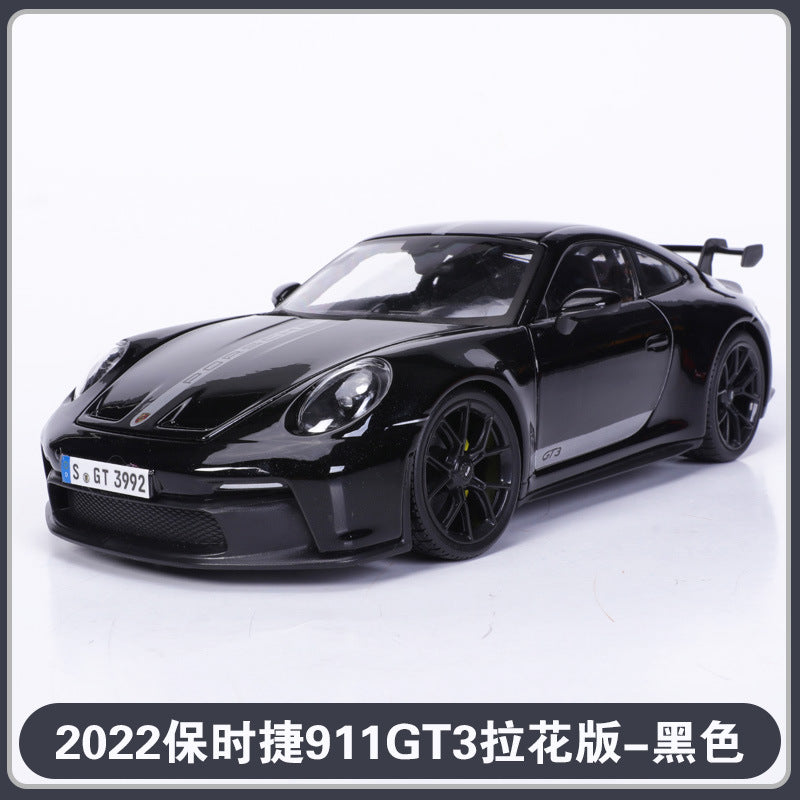 Official Licensed Maisto Porsche 911 GT3 1:18 Scale Diecast Model (Blue/Red/Black)