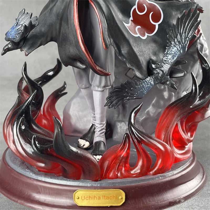 Naruto Premium Crow Hall Uchiha Itachi Akatsuki GK Statue Anime Figure 27 CM 火影忍者优质版乌鸦殿堂鼬晓组织