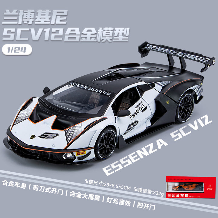 Welly 1:24 Lamborghini Essenza SCV12 /SVJ63 Diecast Model Collectibles Car Toys Model