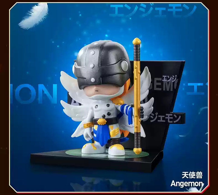 Original POPMART Digimon Adventure Fridge Magnet Series Figures Blind Box 泡泡玛特数码宝贝冰箱贴系列盲盒手办玩具桌面摆件礼物