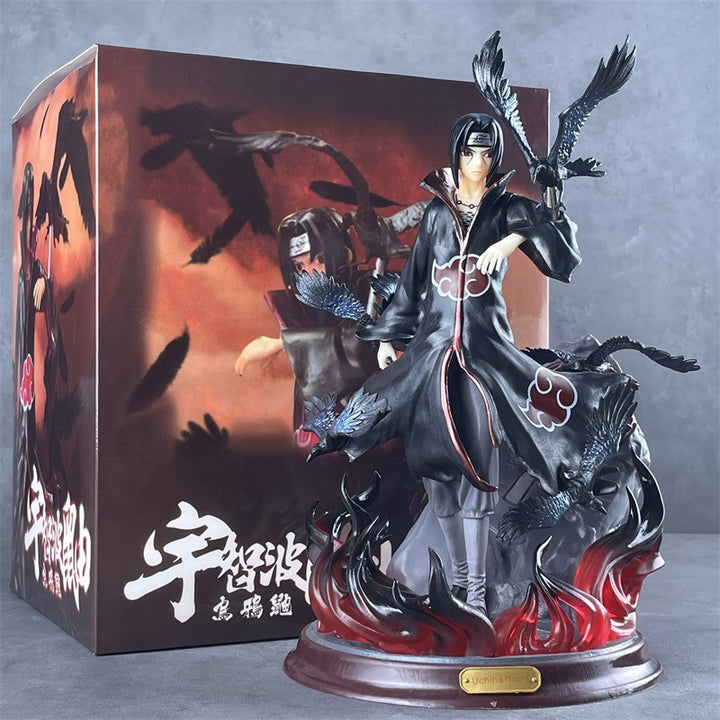 Naruto Premium Crow Hall Uchiha Itachi Akatsuki GK Statue Anime Figure 27 CM 火影忍者优质版乌鸦殿堂鼬晓组织