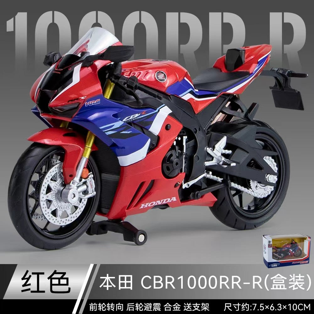 Licensed 1:12 Motorcycle Model Diecast – BMW S1000RR, Kawasaki ZX-6R, Yamaha YZF-R1, Honda CBR1000RR-R