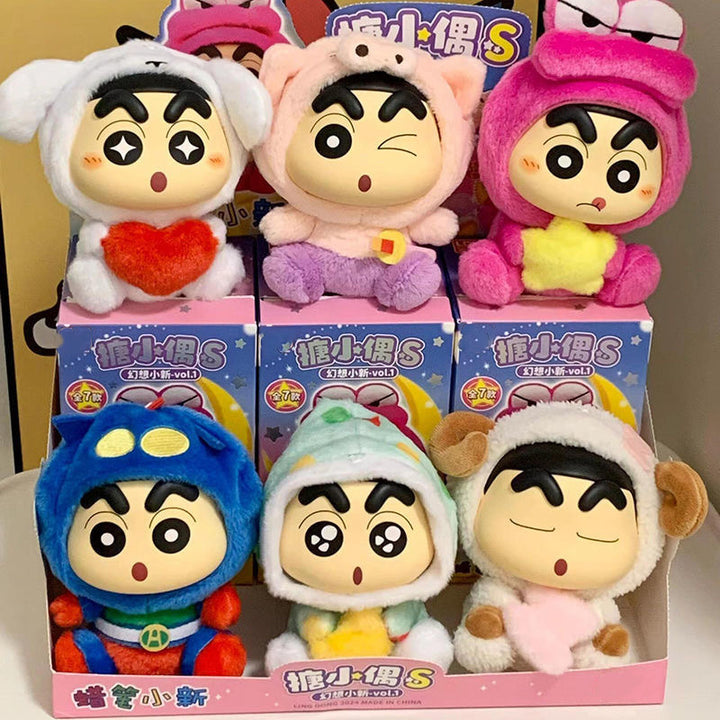 LDCX LAB Crayon Shin-Chan Fantasy Shinchan Blindbox 正版蜡笔小新幻想第一代毛绒盲盒可爱公仔摆件手办周边