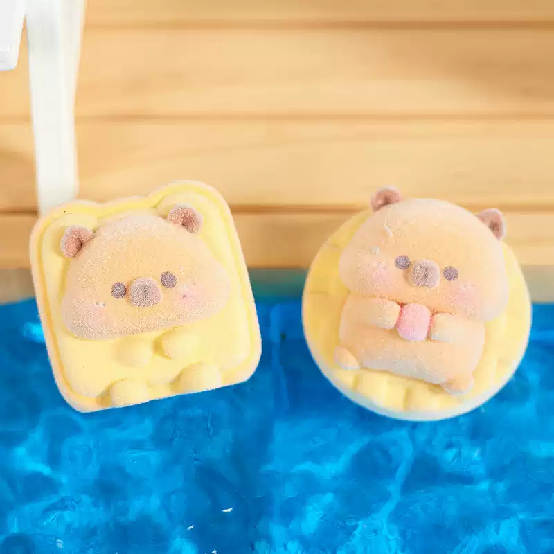 Cute and Adorable Capybara Series Plush Blind Box 可爱萌态卡皮巴拉系列植绒萌粒盲袋盲盒桌面车载中控潮玩手办摆件