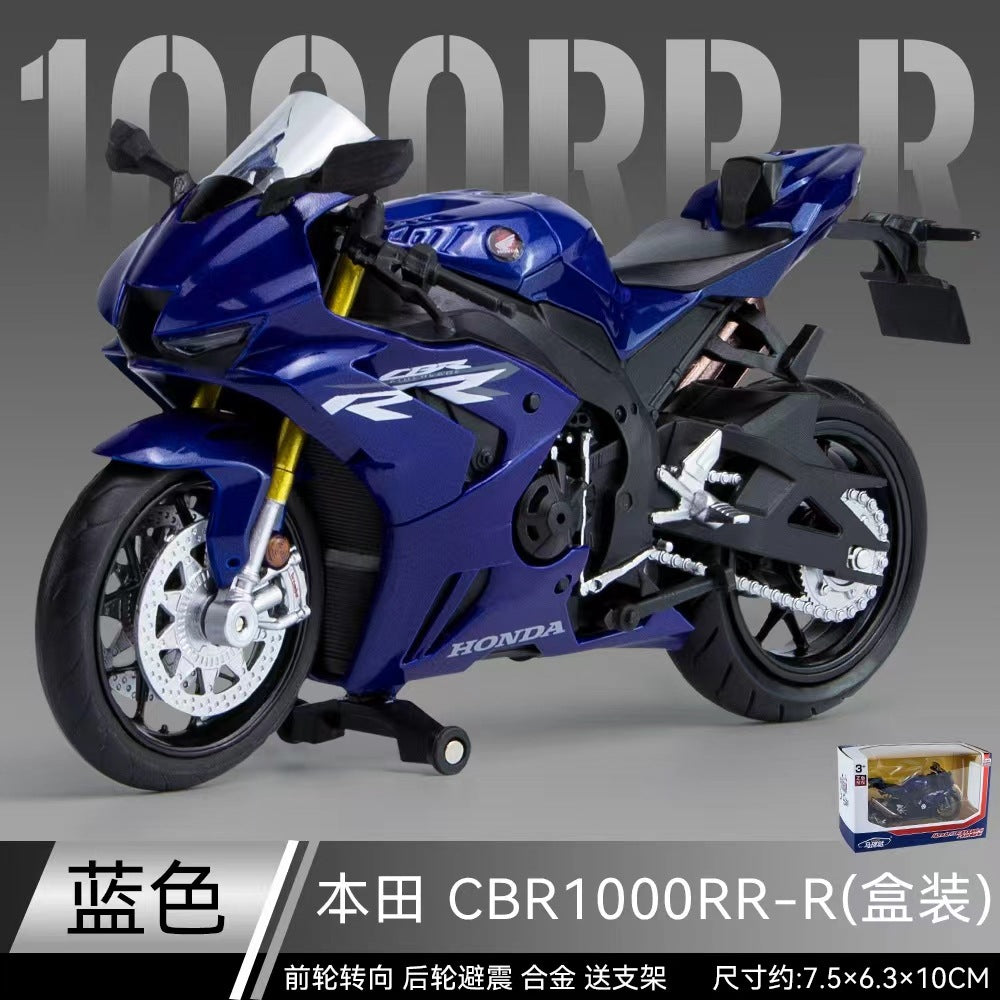 Licensed 1:12 Motorcycle Model Diecast – BMW S1000RR, Kawasaki ZX-6R, Yamaha YZF-R1, Honda CBR1000RR-R