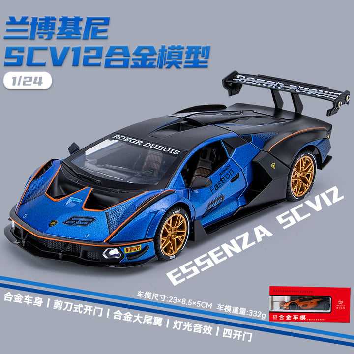 Welly 1:24 Lamborghini Essenza SCV12 /SVJ63 Diecast Model Collectibles Car Toys Model