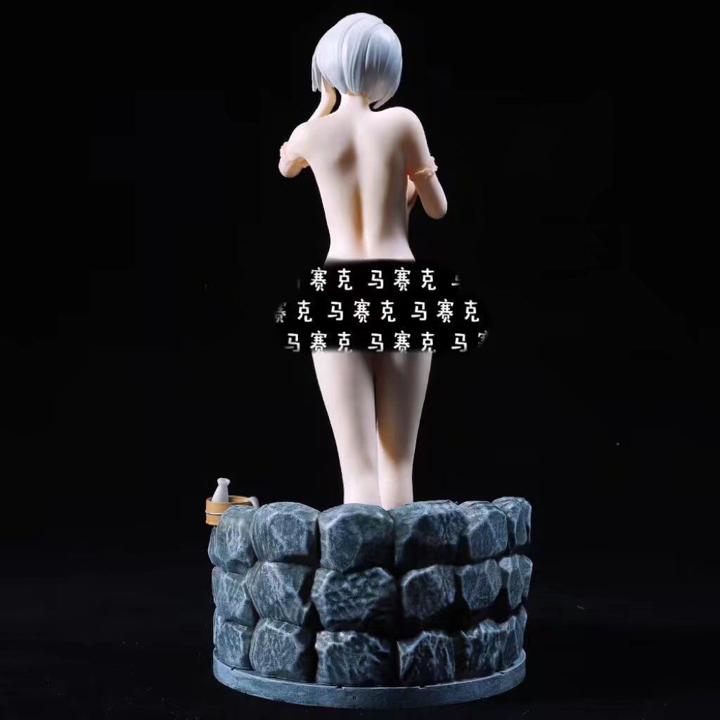 NieR: Automata 2B Bathing Scene PVC Figure - Anime Model, Game Character Statue, Collectible Figurine, Display Model, Action Figure, Fan Merchandise, Gaming Decor