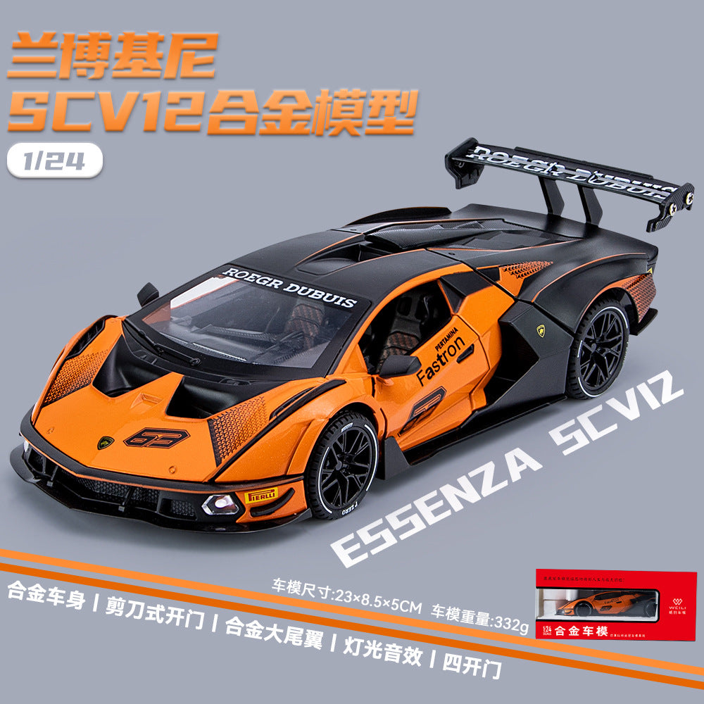 Welly 1:24 Lamborghini Essenza SCV12 /SVJ63 Diecast Model Collectibles Car Toys Model