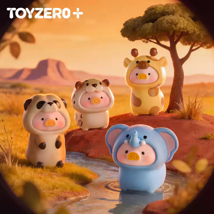TOYZERO+ Canned Pig LuLu Animal MINI Cute Blind Box Desktop Ornament Figure Gift 零加TOYZERO罐头猪LuLu动物MINI萌粒盲盒桌面摆件手办女生礼物