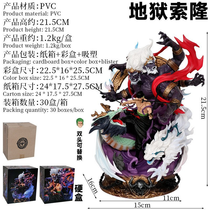 One Piece LX Zoro Hell King Enma Roronoa PVC Figure Statue Display