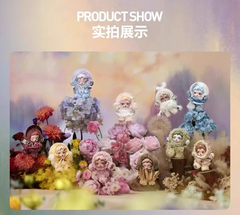 Original POPMART SKULLPANDA V2 L'impressionnisme Series Plush Pendant Blind Box SKULLPANDA光织园系列毛绒盲盒冬日乐章二代礼物