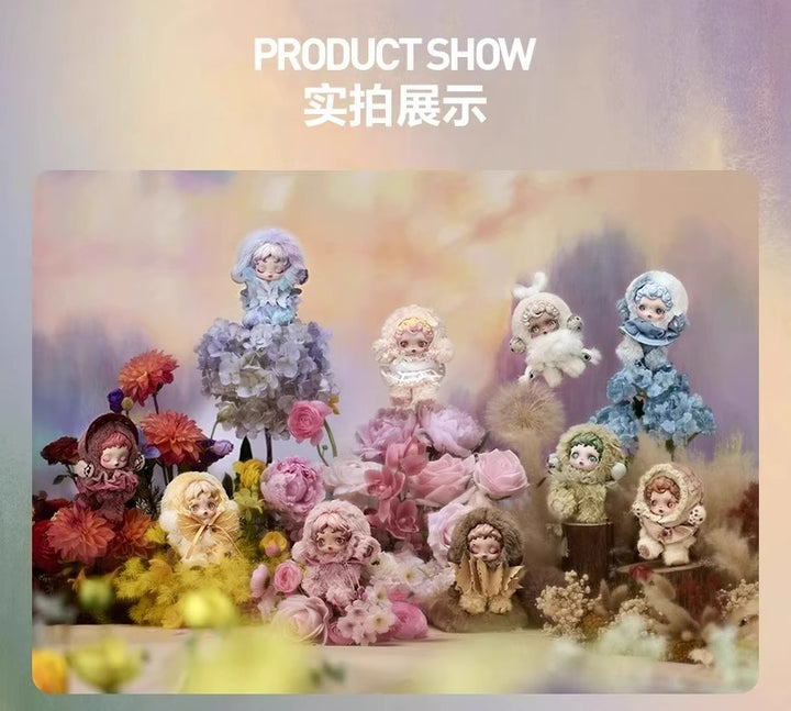 Original POPMART SKULLPANDA V2 L'impressionnisme Series Plush Pendant Blind Box SKULLPANDA光织园系列毛绒盲盒冬日乐章二代礼物