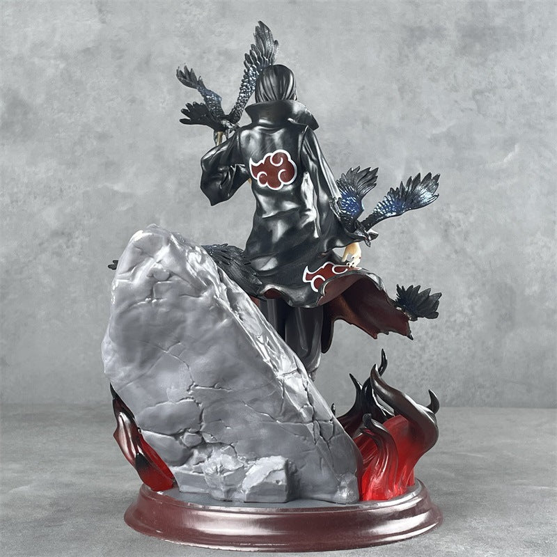 Naruto Premium Crow Hall Uchiha Itachi Akatsuki GK Statue Anime Figure 27 CM 火影忍者优质版乌鸦殿堂鼬晓组织