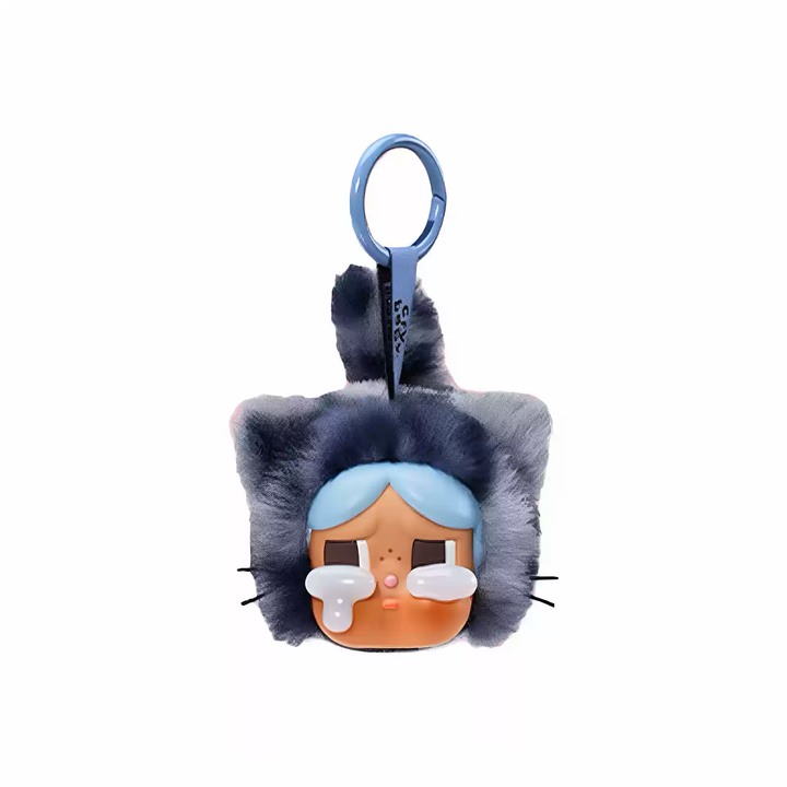 Original POPMART CRYBABY Wild but Cutie Series Vinyl Plush Pendant Blind Box CRYBABY哭娃豹豹猫猫系列搪胶毛绒挂件盲盒