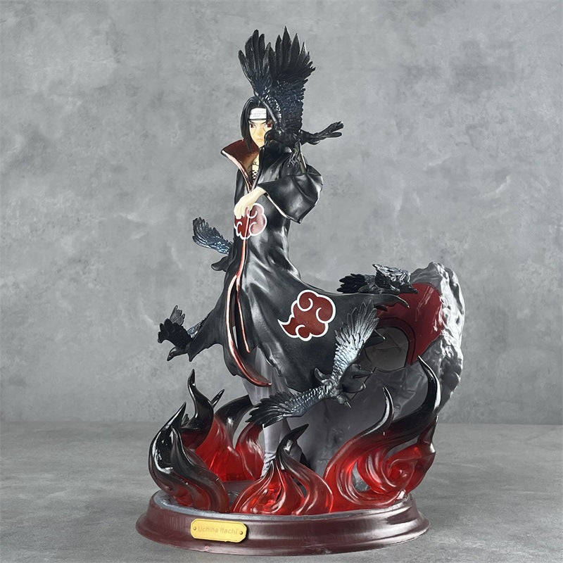 Naruto Premium Crow Hall Uchiha Itachi Akatsuki GK Statue Anime Figure 27 CM 火影忍者优质版乌鸦殿堂鼬晓组织