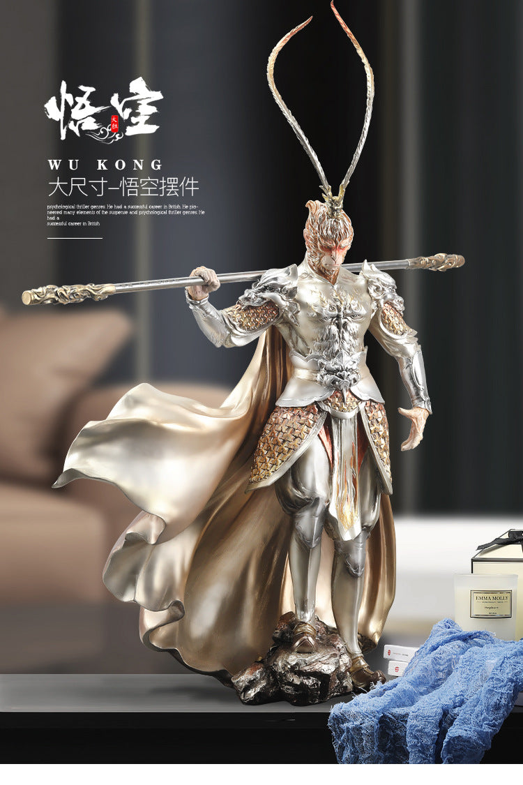 Sun Wukong Collectible Figure 90CM Game Sun Wukong Statue Black Myth fiberglass Material 孙悟空摆件雕像西游记齐天大圣乔迁开 业送礼