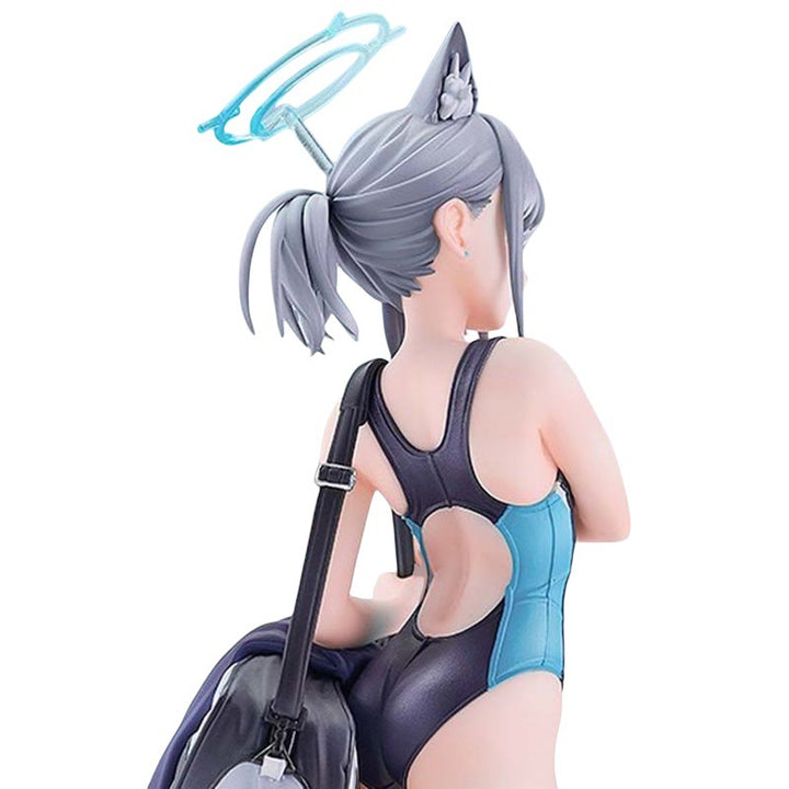 Blue Archive - Sand Wolf White Crossbody Bag with Swimwear Figurine 24CM