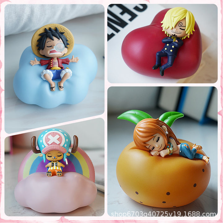 One Piece Sweet Dreams Series One Blind Box Doll Figures Hobby Collecting Luffy Zoro Sweet Dream Table Lamp